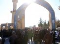 تشییع پیکرحاج مجید یونسیان بر روی دستان مردم شاهرود