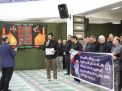 گزارش تصویری تجمع دانشگاهیان در محکومیت اهانت به ساحت مقام معظم رهبری