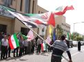 گزارش تصویری مراسم اهتزاز پرچم پر افتخار ایران