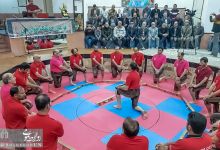 گزارش تصویری | جشن گلریزان در زورخانه دانشگاه صنعتی شاهرود برای کمک به زلزله زدگان غرب کشور 