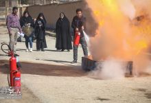 گزارش تصویری  | برگزاری كارگاه اطفاءحريق در دانشگاه 
