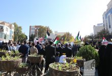 گزارش تصویری حمایت دانشگاهیان از مردم فلسطین