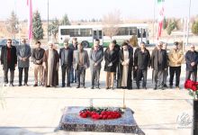 گزارش تصویری مراسم گلباران مزار شهدای گمنام دانشگاه صنعتی شاهرود