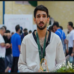 کسب مقام اول تکواندو توسط محمدرضا بازگلی
